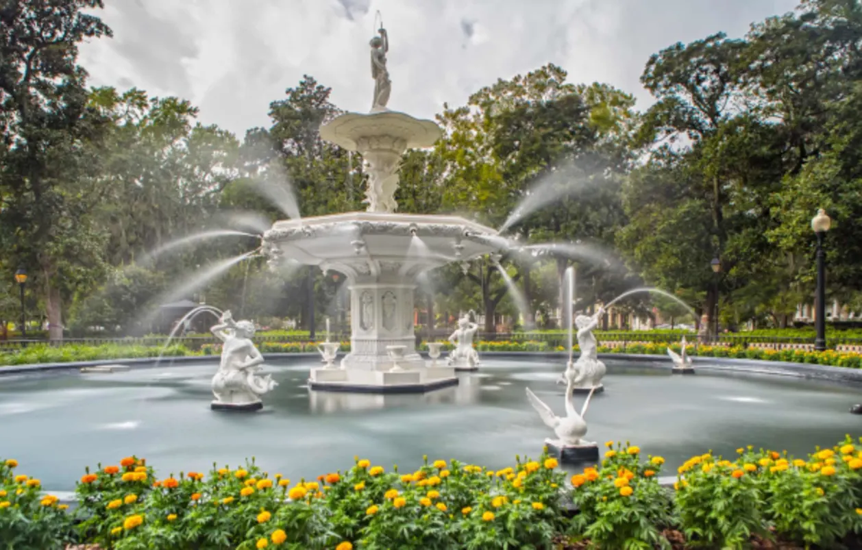 Fountain at Forsyth Park in Savannah Georgia